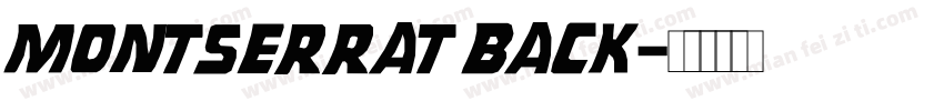 montserrat back字体转换